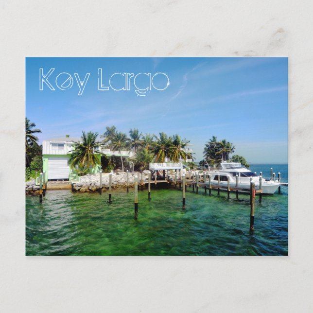 Carte Postale Key Largo, Floride, États-Unis (Devant)
