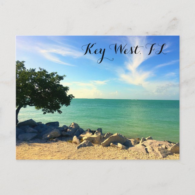 Carte Postale Key West, FL Rocky Shore (Devant)