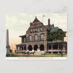 Carte Postale Key West Florida Custom House Vintage