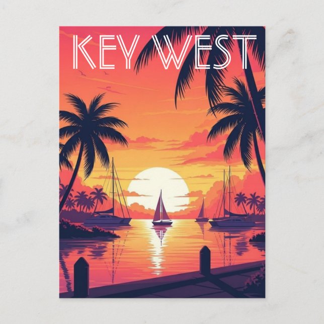 Carte Postale Key West Florida Postcard (Devant)