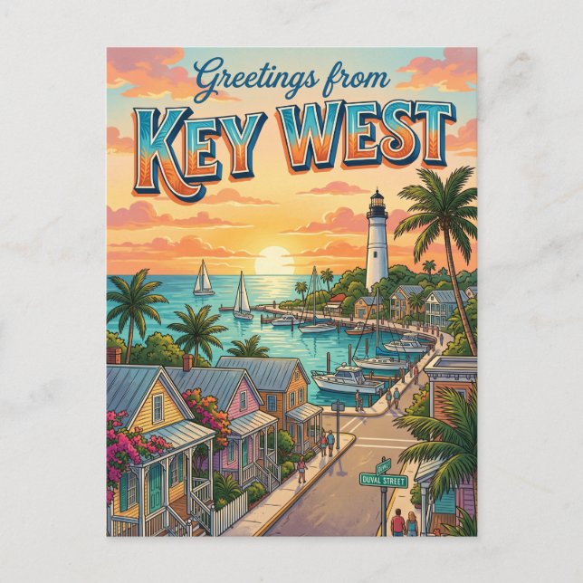 Carte Postale Key West, Floride (Devant)