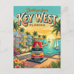 Carte Postale Key West Floride