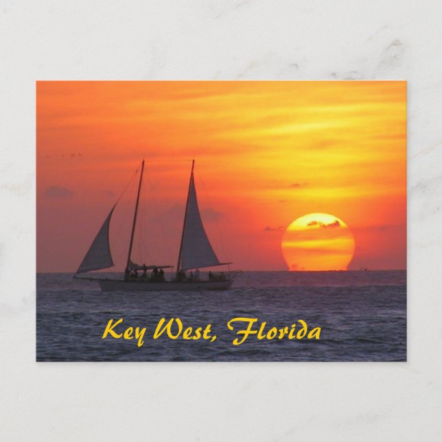 Carte postale Key West, Floride Sunset (Devant)