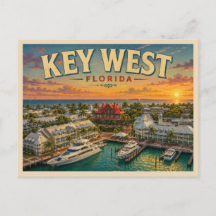 Carte Postale Key West Floride Voyage Vintage