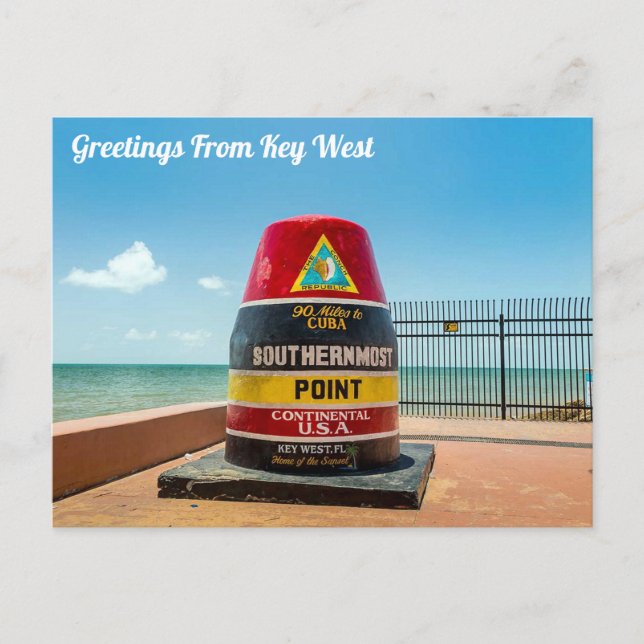 Carte postale Key West Southermost Point (Devant)