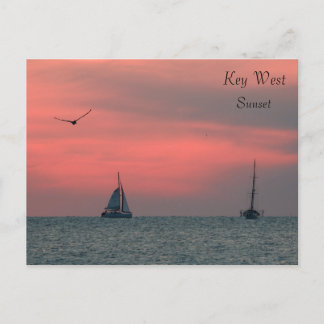 Carte Postale Key West Sunset Postcard