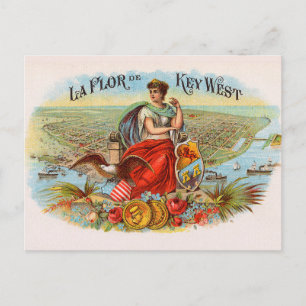 Carte Postale Key West vintage La Flor de Key West