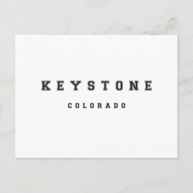 Carte Postale Keystone Colorado (Devant)