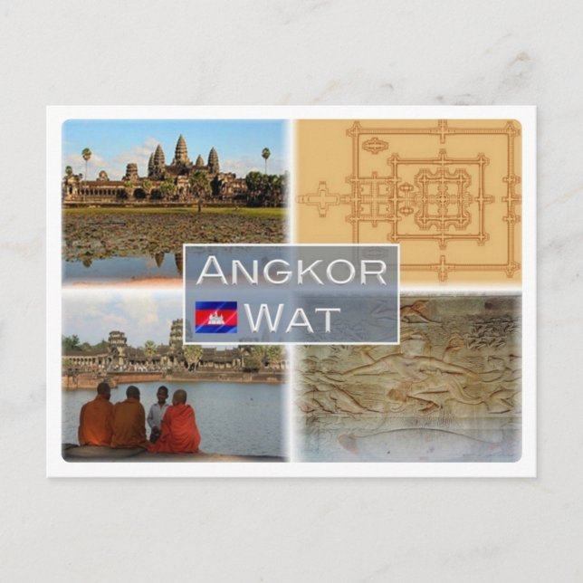 Carte Postale KH Cambodge - Angkor Vat - (Devant)