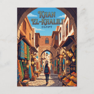 Carte Postale Khan el-Khalili Égypte