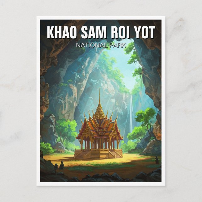 Carte Postale Khao Sam Roi Yot Phraya Nakhon Cave Thaïlande (Devant)
