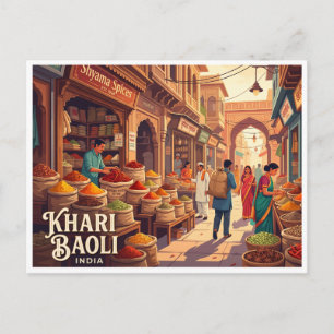Carte Postale Khari Baoli Delhi Inde