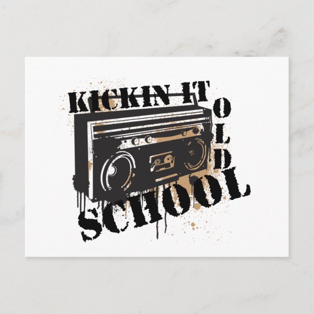 Carte Postale Kickin il vieille école (Devant)