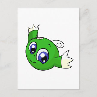 Carte Postale Kiko vert de tourbillonnement