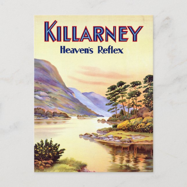 Carte Postale Killarney vintage Irlande Heaven's Reflex Voyage (Devant)