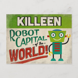 Carte Postale Killeen Texas Robot - Vintage amusant