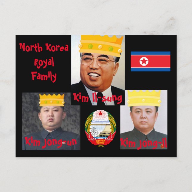 Carte postale Kim Boys Corée du Nord (Devant)