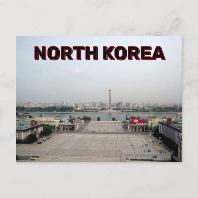 Carte Postale Kim Il-Sung Corée du Nord Carré (Devant)