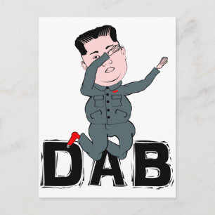 Carte Postale Kim Jong-Un en dab