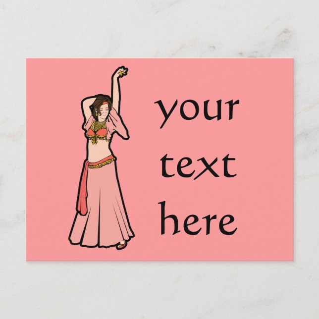 Carte Postale Kim Pink Belly Dancer (Devant)