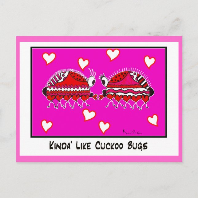 Carte Postale KINDA' like CUCKOO BUGcollectible trade (Devant)