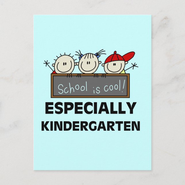 Carte Postale Kindergarten School est Cool Tshirts et cadeaux (Devant)