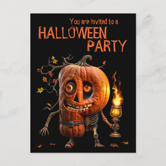 Carte Postale Kine de Halloween (Devant)