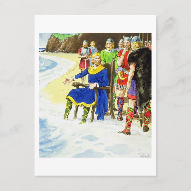 Carte Postale King Canute (c.995-1035) de 'Peeps into the Past (Devant)