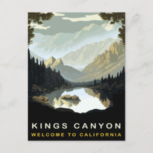 Carte Postale King Canyon, Californie, Vintage voyage