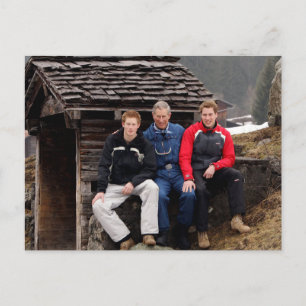 Carte Postale King Charles III Princes William & Harry 2005