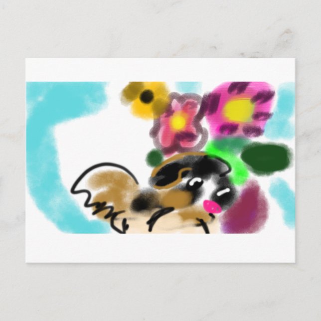 Carte Postale King charles spaniel  (Devant)