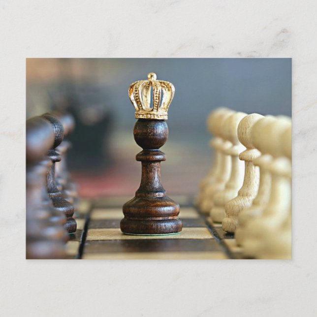 Carte Postale King Me—jeu d'échecs (Devant)