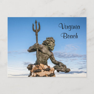 Carte Postale King Neptune Statue Postcard