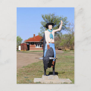 Carte Postale Kingman, Kansas, Bullrider Statue