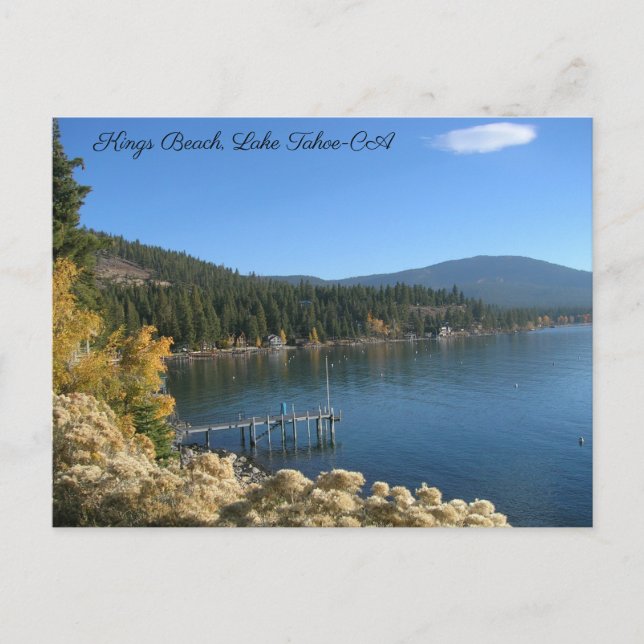 Carte postale Kings Beach Lake Tahoe (Devant)