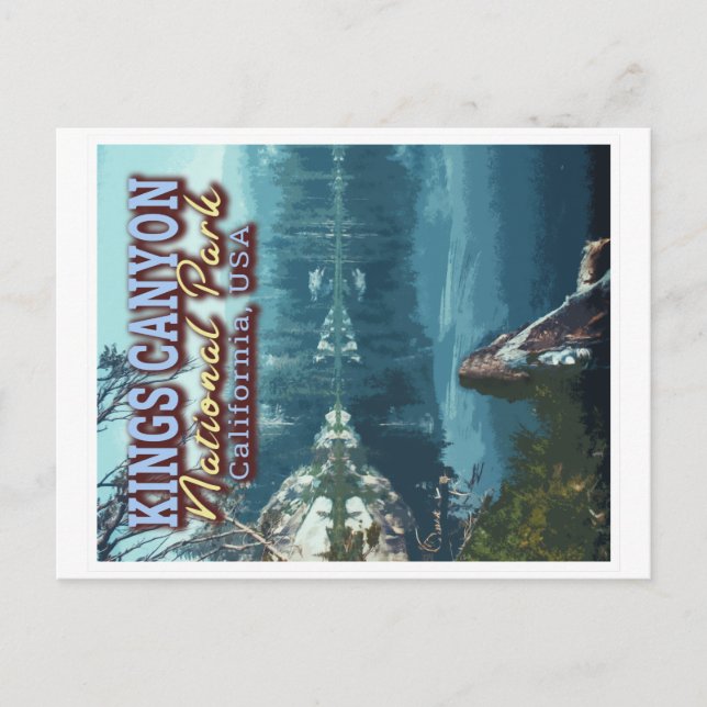 CARTE POSTALE KINGS CANYON NATIONAL PARK - CALIFORNIE USA (Devant)