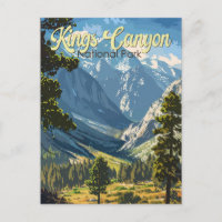 Kings Canyon National Park Illustration Art de voy