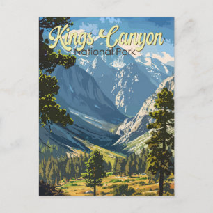 Carte Postale Kings Canyon National Park Illustration Art de voy