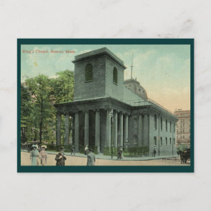 Carte Postale King's Chapel, Boston Vintage