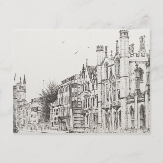 Carte Postale Kings College Cambridge 2007 (Devant)