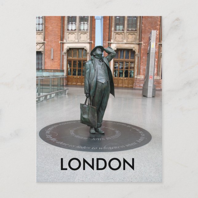 Carte Postale Kings Cross St Pancras Station Londres (Devant)