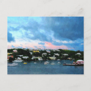 Carte Postale King's Wharf Bermuda Harbour Sunrise