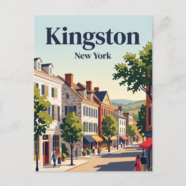 Carte Postale Kingston, New York (Devant)