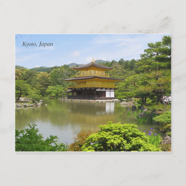 Carte Postale Kinkaku-ji le Pavillon d'or Temple Kyoto (Devant)