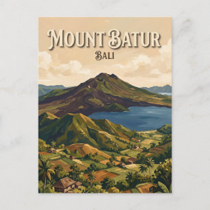 Carte Postale Kintamani & Mont Batur Indonésie