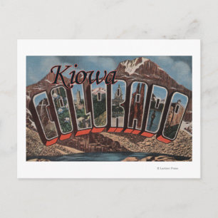 Carte Postale Kiowa, ColoradoGrandes lettres ScènesKiowa, CO