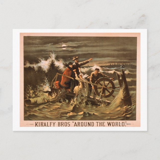 Carte Postale Kiralfy Bros "Around World" Théâtre (Devant)