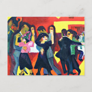 Carte Postale Kirchner - Thé de tango; peinture d'Ernst Kirchner