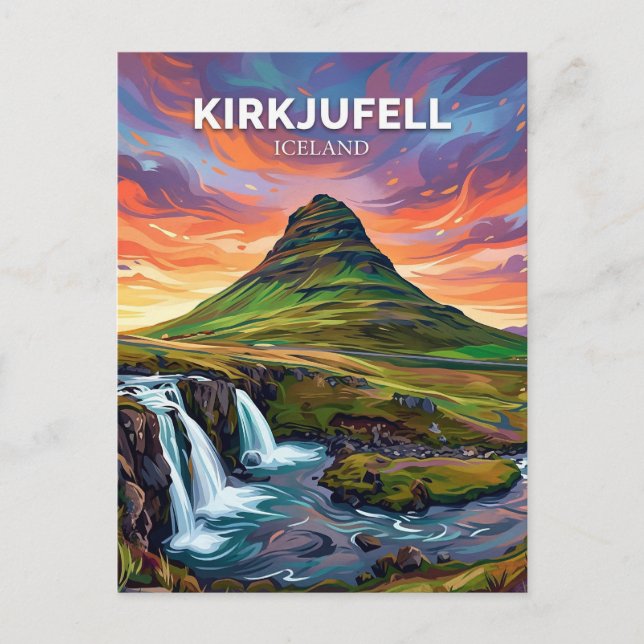 Carte Postale Kirkjufell Islande (Devant)