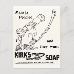 Carte Postale Kirk's Soap Campy Publicité sur MARS
